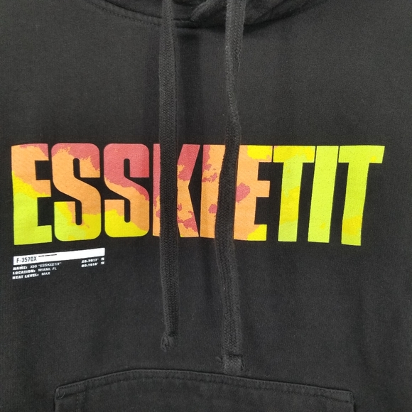 Unhappy by Lil Pump Esskeetit Long Sleeved Hooded Sweatshirt Size Medium - Picture 5 of 6